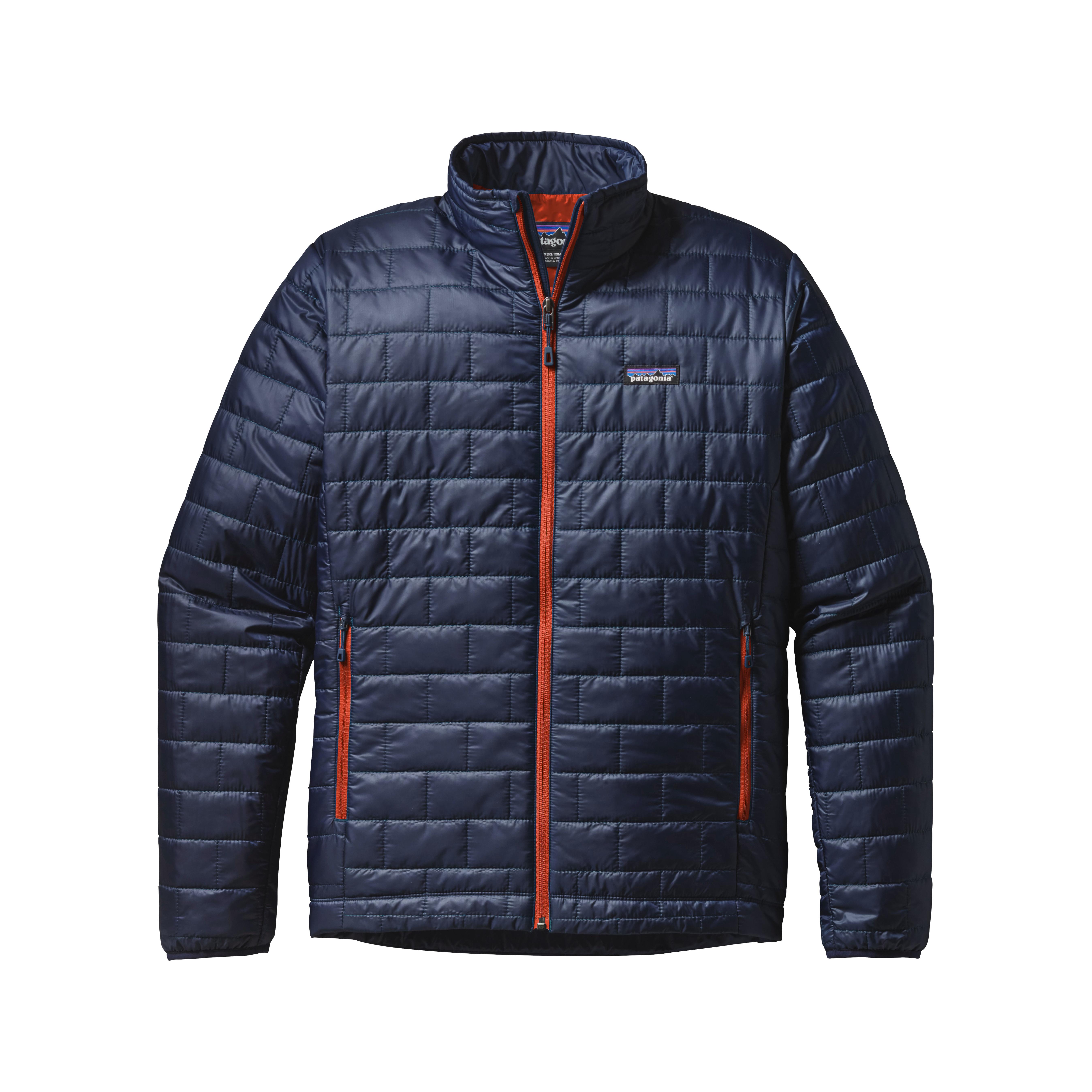 Patagonia nano puff jack bleu marine et rouge : doudoune ...