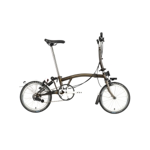 Brompton C Line Explore Mid Pliant Black Lacquer Marron